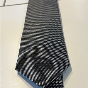 Classic Black and White Men's Tie